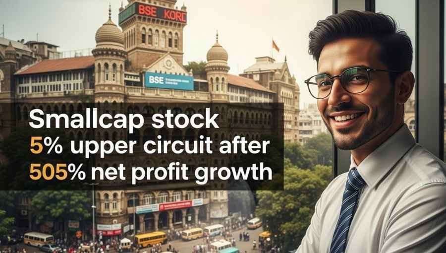 Small Cap Stock Gave 5 Percente Upper Circuit